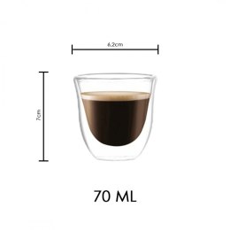 Szklanki termiczne 70ML do kawy zestaw 2szt SZK31ZESTAW2